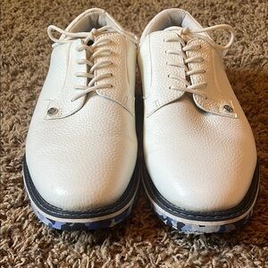 G/FORE White Leather Men's Oxfords golf shoes